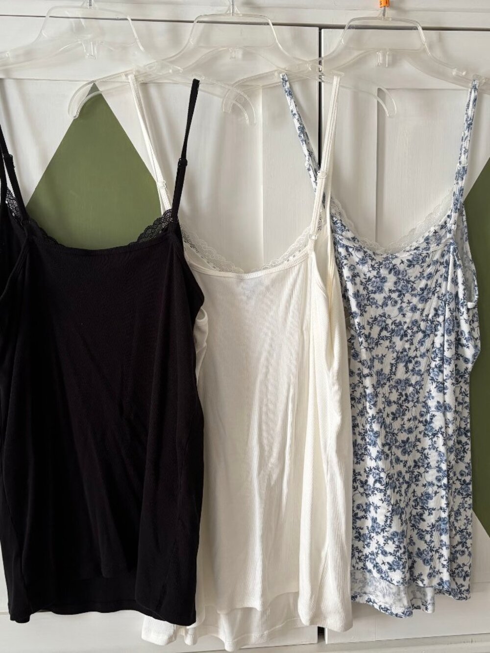 LIKE NEW! torrid Black/White/Blue Camisoles (SET OF 3!) - Picture 6 of 8